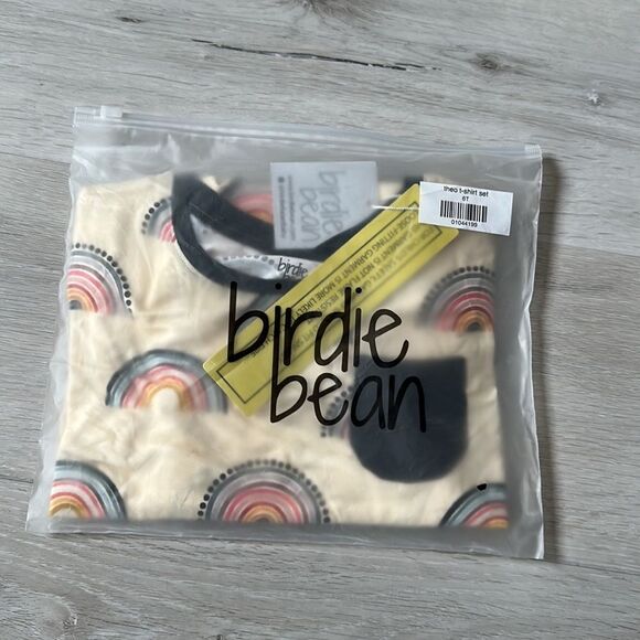 Birdie Bean Theo Tee-Shirt Set‎ Blk shorts Multi Tee SZ 6T NWT IN PACKAGING - Picture 4 of 5